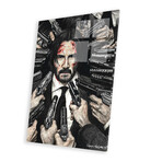 John Wick Print On Acrylic Glass by  Inked Ikons