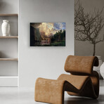 Among Sierra Nevada In California Print On Acrylic Glass by  Albert Bierstadt