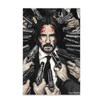 John Wick Print On Acrylic Glass by  Inked Ikons