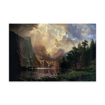 Among Sierra Nevada In California Print On Acrylic Glass by  Albert Bierstadt