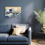 The Great Wave at Kanagawa, 1829 Print // Katsushika Hokusai (24"H x 16"W x 0.25"D)