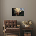 Among Sierra Nevada In California Print On Acrylic Glass by  Albert Bierstadt