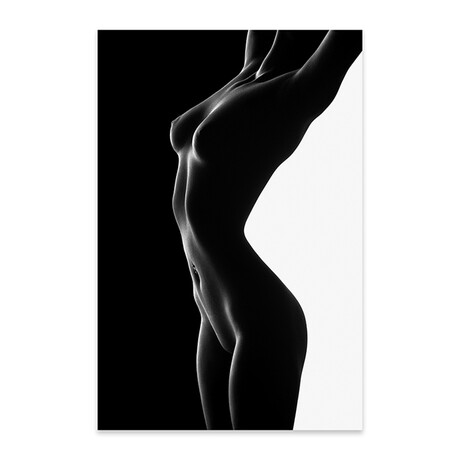 Nude Black Versus White II Print On Acrylic Glass by  Johan Swanepoel