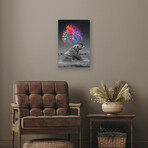 Elephant - Color Explosion Print On Acrylic Glass by  Soaring Anchor Designs