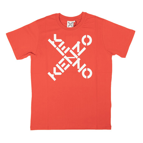 Paris Big X Short Sleeve T-Shirt // Red (S)