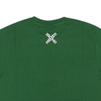 Big X Logo Short Sleeve T-Shirt // Green (S)