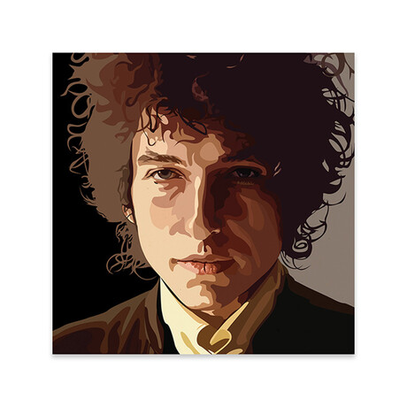 Bob Dylan Print On Acrylic Glass by Dai Chris Art