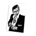 Johnny Cash Print On Acrylic Glass by Inked Ikons