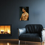 Bruce Lee Print On Acrylic Glass by Dai Chris Art