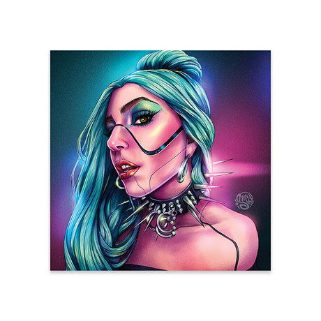 Lady Gaga Chromatica Print On Acrylic Glass by ismaComics