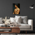 Bruce Lee Print On Acrylic Glass by Dai Chris Art