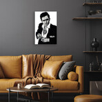 Johnny Cash Print On Acrylic Glass by Inked Ikons