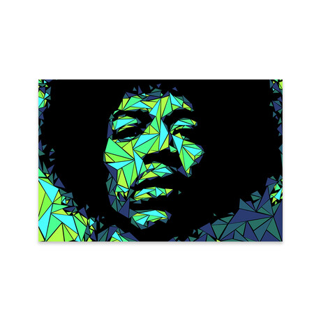 Jimi Hendrix II Print On Acrylic Glass by Cristian Mielu