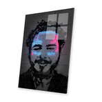 Post Malone Print On Acrylic Glass by Octavian Mielu