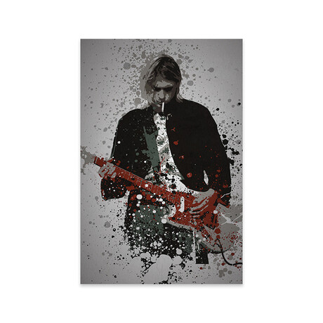 Kurt Cobain Print On Acrylic Glass by TM Creative Design