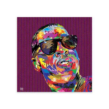 Jay-Z Print On Acrylic Glass by TECHNODROME1