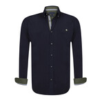 Waterford Long Sleeve Button Up // Navy (2XL)