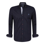 Risor Long Sleeve Button Up // Navy (L)
