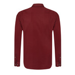 Josh Long Sleeve Button Up // Bordeaux (3XL)