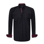 Athor Long Sleeve Button Up // Navy2 (L)