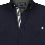 Waterford Long Sleeve Button Up // Navy (2XL)