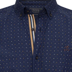 Athor Long Sleeve Button Up // Navy1 (2XL)