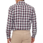 Dias Long Sleeve Button Up // Bordeaux (3XL)
