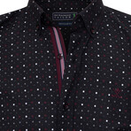 Athor Long Sleeve Button Up // Navy2 (L)