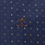 Athor Long Sleeve Button Up // Navy1 (2XL)