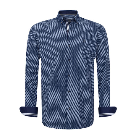 Petra Long Sleeve Button Up // Navy (S)