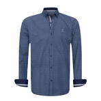 Petra Long Sleeve Button Up // Navy (XL)