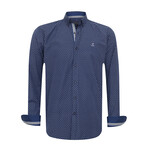 Chance Long Sleeve Button Up // Navy (L)