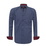 Bata Long Sleeve Button Up // Navy2 (2XL)