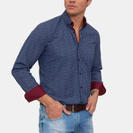 Bata Long Sleeve Button Up // Navy2 (2XL)