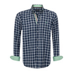 Heracles Long Sleeve Button Up // Navy (2XL)