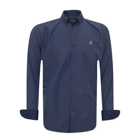 Dinant Long Sleeve Button Up // Navy (S)