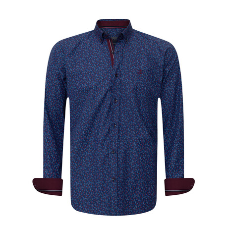 Mechelen Long Sleeve Button Up // Navy2 (S)
