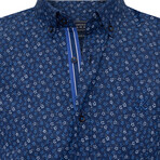 Mechelen Long Sleeve Button Up // Navy1 (3XL)