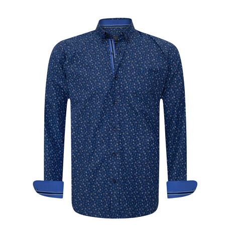 Mechelen Long Sleeve Button Up // Navy1 (S)