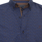 Bata Long Sleeve Button Up // Navy1 (3XL)