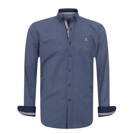 Bahia Long Sleeve Button Up // Navy (S)