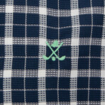 Heracles Long Sleeve Button Up // Navy (2XL)