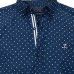 Luba Long Sleeve Button Up // Navy (3XL)