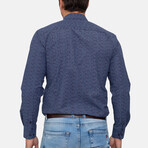 Bata Long Sleeve Button Up // Navy2 (2XL)