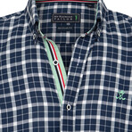 Heracles Long Sleeve Button Up // Navy (2XL)