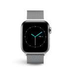 Apple Watch Band // Milanese Loop Magnetic Band // Silver (38mm, 40mm, 41mm)