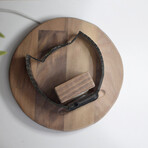 Stainless Steel Space Black Link Bracelet Apple Watch Band (38mm / 40mm / 41mm / 42mm)