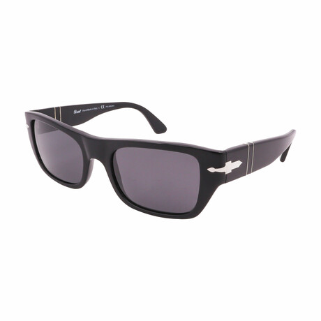 Persol // Men's PO3268S 95/48 Polarized Sunglasses // Black + Light Gray