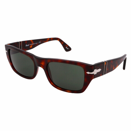 Persol // Men's PO3268S 24/31 Sunglasses // Havana + Green