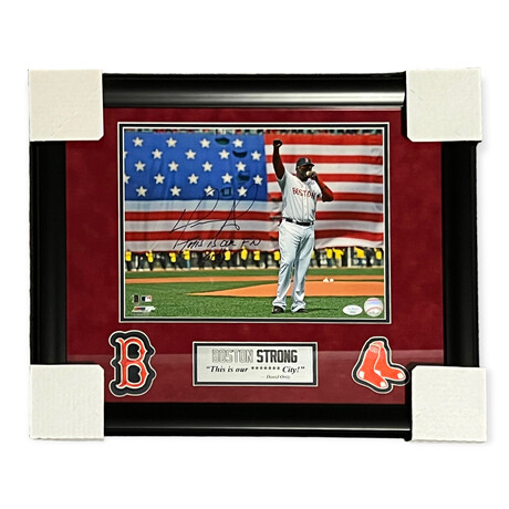 David Ortiz // Boston Red Sox // Signed Jersey + Boston Strong  Inscription - The Best Of The Best - Touch of Modern